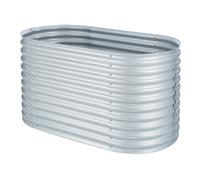 Rondabox 160x80x80 cm Cama de Jardín elevada Plata