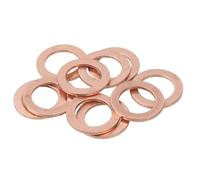 Rondelle in Rame Rosso, Spessore 3-5,5 Mm, Rondelle Di Pressione, Inserti in Rame, Utilizzabili Come Piatte Per Il Settore Automobilistico (5 * 9 * 1 * 50)