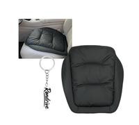 Rondrive 54 x 47 cm Sitzkissen Autositzkissen Sitzauflage Auto Vordere Passt für Fiat 500 500X 500L 600e Tipo 500C Doblo Ducato Panda Musa Lancia Bravo Transpirable Autositzauflage Sitzbezüge Schwarz