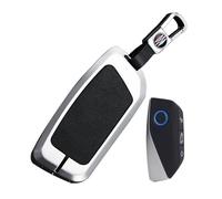 Rondrive Carcasa de metal para llave de coche para BMW Serie 1 F70 2 U06 Active Tourer 3 G80 G81 M3 2023-2026 funda para llave llave funda llavero plata negro