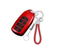 Rondrive Carcasa de TPU para llave Ebro S400 S700 S800 S900 DR4.0 DR5.0 DR6.0 para Omoda 5 C5 9 para Jaecoo J7 Funda de silicona para llave de coche 4 botones B rojo