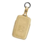 Rondrive - Carcasa para llave de coche compatible con Alpine A290 GTS apta para Mitsubishi ASX Colt 2023 2024 2025 Funda llave de coche de piel llavero con llave de coche, color marrón