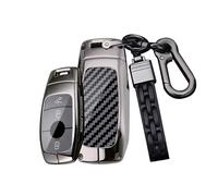 Rondrive Funda de metal para llave de coche para Mercedes Clase A, B, C, E, CLS, GLA CLA A220, E63S, A200, C200, C300, A250e, W177, B200d, llavero, llavero de 3/4 botones, accesorios protectores, No.4