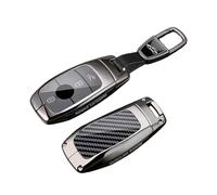 Rondrive Funda de metal para llave de coche para Mercedes Clase A, B, C, E, CLS, GLA CLA A220, E63S, A200, C200, C300, A250e, W177, B200d, llavero, llavero de 3/4 botones, accesorios protectores, No.1