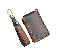 Rondrive Funda de piel para llave de coche para Volvo EX30 EX40 2024 2025 6,2 cm x 3,5 cm, accesorio para Polestar 3 4 2026, funda para llaves, llavero negro