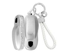 Rondrive Funda de TPU para llave de coche para Porsche Macan Cayenne 92A Panamera 970 Carrera 911 918 Spyder Boxster Cayman llavero con diamantes de imitación accesorios 3/4 botones, 4 botones, n.º 2