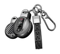Rondrive Funda para llave compatible con BMW Mini Cooper S SD D Cooper One Cabrio Clubman Works Countryman F54 F55 F56 F57 F60 Metal Auto Key Carcasa Llavero Fibra de Carbono