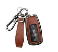 Rondrive Funda para llave compatible con Chery Jaecoo J7 J8 J9 Tiggo 8 Pro Tiggo 8 Plus 5 Plus 7pro Tiggo 7 Pro Omoda 5 C5 Aleación de zinc Cuero Funda para llave de coche Funda para llave -B Marrón