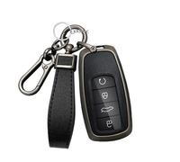 Rondrive Funda para llave compatible con Chery Jaecoo J7 J8 J9 Tiggo 8 Pro Tiggo 8 Plus 5 Plus 7pro Tiggo 7 Max Omoda 5 C5 Aleación de zinc Cuero Funda para llave de coche Funda para llave de coche