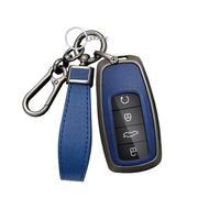Rondrive Funda para llave compatible con Ebro S400 S700 S800 S900 Compatible con DR4.0 DR5.0 DR6.0 4 Botones Aleación de Zinc Cuero Funda para Llave de Coche Funda para Llave de Coche Carcasa Llavero
