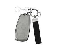 Rondrive Funda para llave compatible con Ebro S400 S700 S800 S900 / Compatible con DR4.0 DR5.0 DR6 para Chery Tiggo 9 Funda de llave Metal Cuero Llavero 4 Botones
