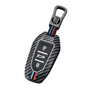 Rondrive Funda para llave de coche con llavero de aleación de zinc, compatible con Peugeot 208 308 408 508 2008 3008 5008 caja de llaves para Citroen C3 C4 C5 DS3 DS5 funda para llave