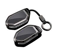 Rondrive Funda para llave de coche Funda para llave Llavero compatible con Kia EV3 2025 EV6 2024 EV9 EV4 EV5 Sportage Sorento Telluride K8 2026 Accesorio Carcasa metálica negra Resistente a los