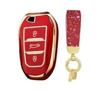 Rondrive Funda para llave de TPU compatible con Jeep Avenger Hybrid 2024 2025 2026 para Opel Mokka B Astra L Sports Tourer PHEV Funda para llave de coche Funda protectora llavero B Rojo