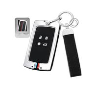 Rondrive Funda Para Llaves Compatible Con Mitsubishi ASX Colt 2023-2026 Carcasa Metálica Compatible Con Renault Alpine A290 A390 Funda Para Llaves Con Mando A Distancia Accesorios Negro Y Plateado