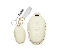 Rondrive Funda protectora de cuero para llave de coche Macaron para Opel Vauxhall Crossland Grandland Corsa F Zafira Lift Combo Astra L Mokka B 2023-2026 Funda para llave-B Crema Blanco