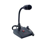 Rondson Rondson PA 100D micrófono de megafonía con conector Din Micrófono dinámico de sobremesa con cuello de cisne y salida DIN 5, ideal para sistemas de