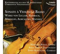 Ronez/Tausch/Kubitschek Sonate a Violino E Basso (CD) (Importación USA)