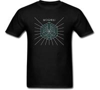 Rongbang Men's Mogwai Band Logo Post Rock T Shirt Colorne Short Sleeve Black M