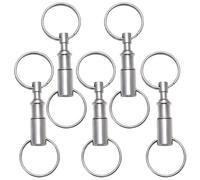 Rongbo 5 paquete de liberacin rpida de liberacin desmontable llave de llave de llave de llave de doble resorte dividido por soporte de cadena sepa