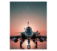RONGCH Cuadro sobre Lienzo Pósteres Fotográficos De Aviones De Combate Modernos, Sin Marco, Impresiones En Lienzo, Arte De Pared, Imagen para Decoración del Hogar(Segundo,60X90cm)