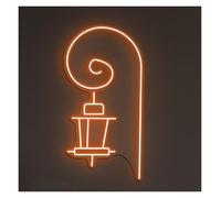 RONGCH Decoración Lámparas Farola De Calle, Linterna LED, Letrero Neón, Bombilla, Decoración Pared, Hogar, Tiendas, Arte, Luz, Habitación, Dormitorio, Juego 50cm(Style D)