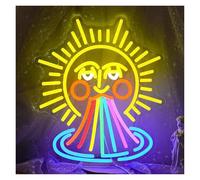 RONGCH Decoración Lámparas Letrero De Neón Arcoíris Con Luz Regulable Y Alimentación Por USB Para Dormitorio Fiesta Club Sala De Juegos Galería Decoración Del Hogar 37cmx32cm