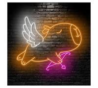 RONGCH Decoración Lámparas Letrero De Neón Con Luz LED Regulable Para Capibara, Cupido, Para Niños, Adolescentes, Dormitorio, San Valentín, Boda, Hogar, Decoración De Pared, 58cm