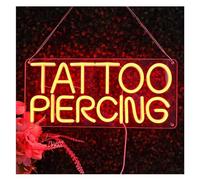 RONGCH Decoración Lámparas Letrero De Neón Tattoo Piercing Con Luz USB Regulable Para Tiendas De Tatuajes, Estudios, Decoración De Pared Para Orejas, Cuerpo Y Cuerpo, 40cmx17.7cm