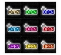 RONGCH Luces de neón Letrero De Neón Abierto De Neon Sign Open USB Adecuadas Para La Decoración De Pared De La Tienda De Restaurantes 25cmx40cm(NO.8)