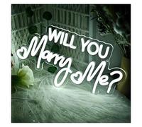 RONGCH Luces de neón Letrero De Neón Con Luz Regulable Por USB Will You Marry Me Para Compromiso, Día De San Valentín, Propuesta, Boda, Decoración De Fiesta