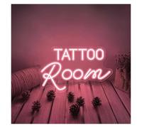 RONGCH Luces de neón Letrero De Neón Para Sala De Tatuajes, Luces Para Tatuajes, Decoraciones Para Tatuajes, Luces De Neón Para Estudio, Decoración De Pared 40x25cm(E)