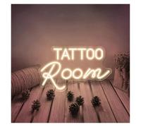 RONGCH Luces de neón Letrero De Neón Para Sala De Tatuajes, Luces Para Tatuajes, Decoraciones Para Tatuajes, Luces De Neón Para Estudio, Decoración De Pared 40x25cm(J)