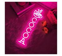RONGCH Luces de neón Letreros De Neón Con Logotipo De Bebida Con Luz De Neón De Chocolate Caliente Para Decoración De Pared, Comedor, Cafetería, Tienda De Dulces(55x16cm)