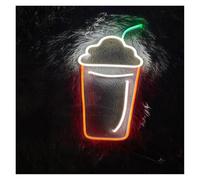 RONGCH Luces de neón Luces Neón De Hamburguesas Y Papas Fritas, Letrero De Neón Comercial Alimentado Por USB, Luz Para Decoración De Tiendas Decoración Pared Tiendas Y Hoteles(Segundo,45cm)