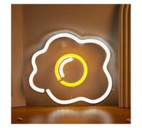 RONGCH Luces de neón Luz De Letrero Neón En Forma Huevo, Decoración Alimentada Por USB Para La Tienda Desayunos, Cocina Casera, 17cm×20cm