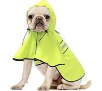 Rongchenghao Abrigo impermeable: impermeable reflectante con agujero para cordón, impermeable ajustable, visible por la noche, protección para todo tipo de clima (verde, M)
