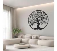 Rongchenghao árbol de la vida, gran decoración de pared, metal, 60 cm, logotipo colgante del árbol de la vida