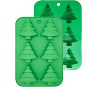 Rongchenghao Molde de silicona, molde grande para árbol de Navidad, jabón, caramelo, pastel, apto para decoración de tartas de Navidad en casa