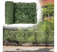 RONGESAEFS Red de Camuflaje Militar Reforzada Verde 8x10m(26.2x32.8ft), Sombra y Aislamiento Térmico, para Camping, Caza, Pantalla de Privacidad para Jardines, Decoración Temática Forestal