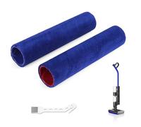 RONGJU Piezas de repuesto para cepillo de rodillo compatibles con Dyson WashG1 limpiador de suelos húmedos, rodillos de microfibra dobles absorbentes para Dyson WashG1, rodillos contrargiratorios para