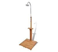 RONGQI Ducha de jardín, Duchas Exterior Piscina, Ducha Terraza, Ducha para Patio, Ducha Exterior Jardin, de Madera