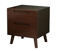 RONGSHEN Mesilla de Noche Mesa de Noche de Madera Totalmente sólida gabinete de Almacenamiento Empotrado con cajones preparados para la Sala de Estar y Estudio Mesita de Noche
