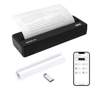 Rongta Impresora portátil inalámbrica con Bluetooth, compatible con papel térmico A4 de 8.5 x 11 pulgadas, compatible con teléfonos y portátiles Android iOS, impresora de oficina móvil sin tinta para