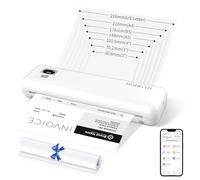 Rongta Impresoras portátiles inalámbricas para viajes, WiFi y Bluetooth, impresora térmica móvil sin tinta para uso escolar, oficina, hogar, compatible con Android, iOS y laptop (F82)