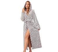 RONGTAI Gh-1 Albornoz Mujer (Pack de 1) | Bata de baño extrasuave, cálida, cómoda y gruesa para ropa de dormir de spa y hotel