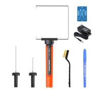 RONGTER Kit de cortador de espuma de alambre caliente 3 en 1, cortador de espuma naranja, herramienta de corte de espuma eléctrica, kit de cuchillos de tallado de espuma calentada (verde 2 recto +