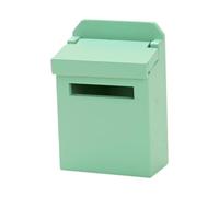 rongweiwang 1/12 Casa de Muñecas Modelo de Buzón Escena Mini Buzón para Madera para Recuerdo Fiesta Niños Violeta , Verde , 4.2 x 2. x 6.4 cm