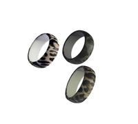 rongweiwang 10 piezas de joyería de moda, bandas silicona rendimiento aprobado para la seguridad los dedos en el trabajo, banda anillo silicona para dedo para púas.