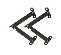 rongweiwang Bisagras de soporte de estilo antiguo para tapa armario, bisagras plegables retro, hierro resistente, plegables con diseño vintage y clásico, Color Bronce, 145 x 31 mm